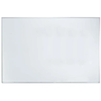 Aarco APS4872 72" x 48" White Syncoat Magnetic Markerboard with Aluminum Frame
