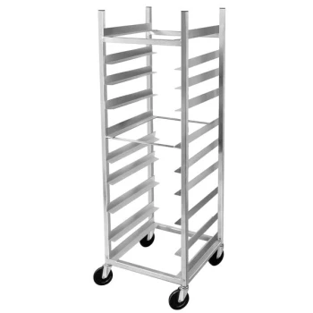 Channel Heavy-Duty AXD-GRR-6 10 Shelf Glass Rack Cart with 6" Spacing