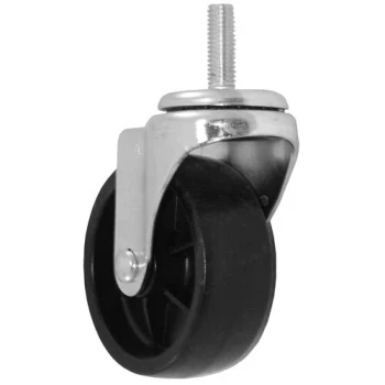 AllPoints 263270 4" Swivel Threaded Stem Caster - 1/2"-13 x 1 1/2" Stem, 240 lb. Capacity