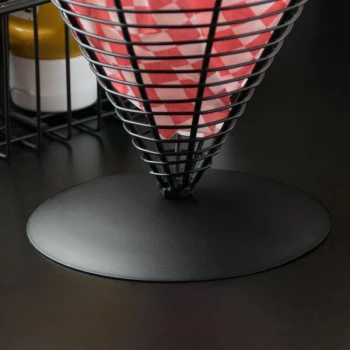 Clipper Mill by G.E.T. WB-703 Black Powder Coated Iron Wire Basket Base