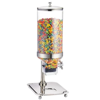 TableCraft 69 Stainless Steel 1.5 Liter Single Canister Cereal Dispenser