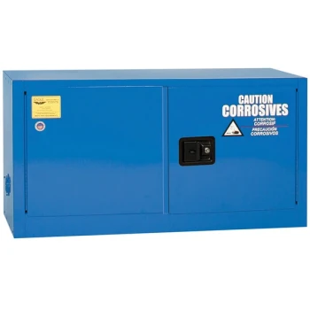 Eagle Manufacturing ADDCRAX Blue Metal Acid / Corrosive Safety Cabinet with 2 Manual-Closing Doors, 2 Shelves, and 15 Gallon Capacity