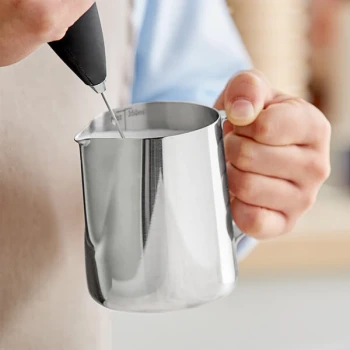 Acopa 12 oz. Stainless Steel Frothing Pitcher with Measuring Lines