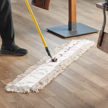 Advantage Supplies 60" x 5" Natural Cotton Cut-End Dry Dust Mop Head