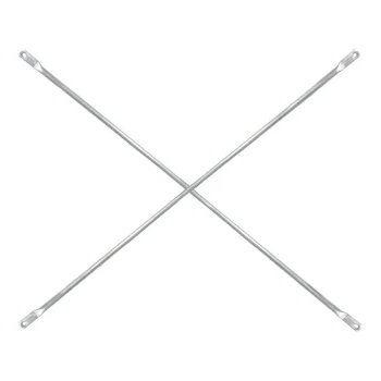 Metaltech SaferStack 10' x 4' Standard Galvanized Steel Scaffolding Cross Brace M-MC48120