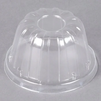 Dart 12HDLC Clear High Dome Lid with No Hole - 1,000/Case