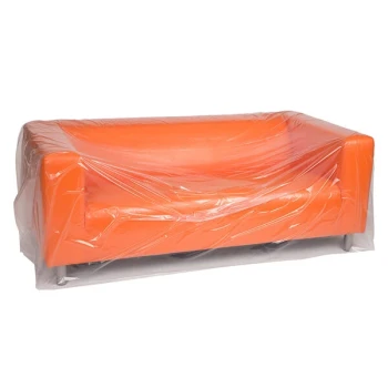 Lavex 134" x 45" 1 Mil LDPE Clear Furniture Bag on a Roll - 110/Roll