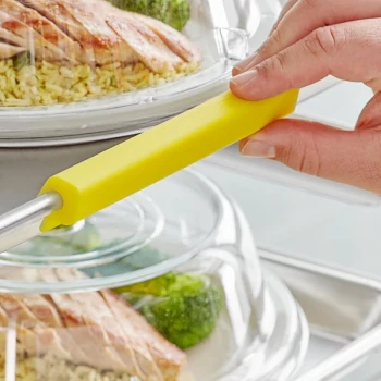 Baker's Lane 6 inch Yellow Silicone Bun / Sheet Pan Clip Set for Product Identification - 6/Pack