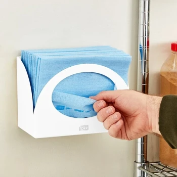 Tork 655300 Small Bracket Plastic Wiper Dispenser W8 - 4/Case