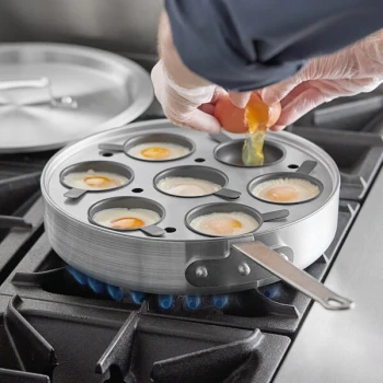 Choice 7-Cup Egg Poacher Set - Includes 7 Non-Stick Cups, Inset, Cover, and Saute Pan