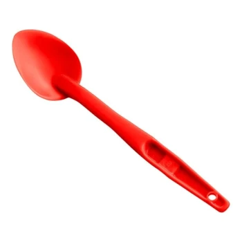 Cambro SPO13CW 13" Red Camwear® Solid Salad Bar / Buffet Spoon