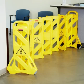 Rubbermaid® FG9S1100YEL Yellow Portable Safety/Wet Floor Barrier