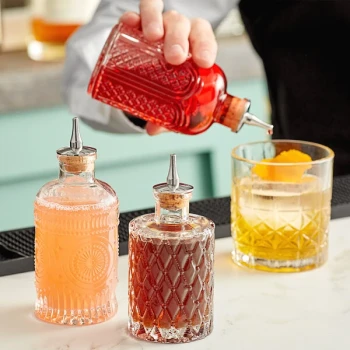 Barfly® Retro Design Glass Bitters 3-Bottle Set M37195
