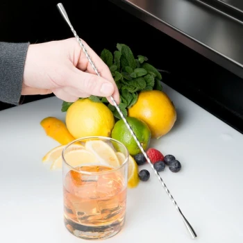 Barfly® M37020 13 3/16" Stainless Steel Double End Stirrer