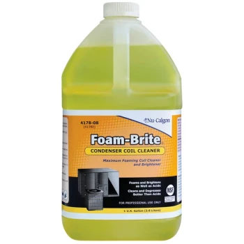 Nu-Calgon 4178-08 1 Gallon Foam-Brite Condenser Coil Cleaner - 4/Case