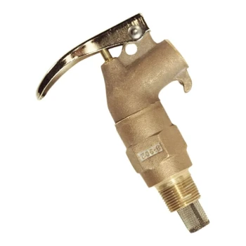 Justrite 3/4" Brass Rigid Lab Safety Drum Faucet 08902