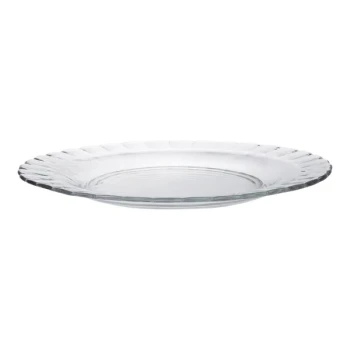 Duralex Picardie 9" Clear Glass Dinner Plate - 48/Case