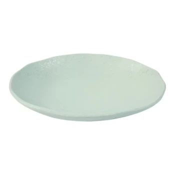 Dalebrook Mineral from Global Tableware Collective 11 13/16'' Aqua Crackle Melamine Plate - 14/Case