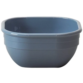Cambro 10CW401 Camwear® 9.4 oz. Slate Blue Square Polycarbonate Bowl - 48/Case