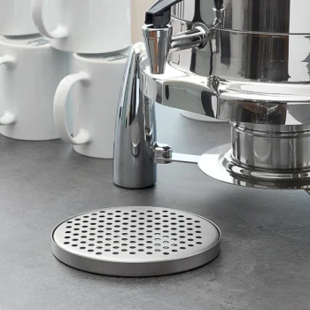 American Metalcraft DT3 5 1/2" Round Stainless Steel Drip Tray