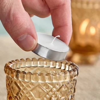 Leola Candle 3 to 4 Hour White Tea Light Candle - 500/Case