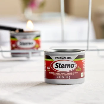 Sterno 20106 45 Minute Ethanol Gel Chafing Dish Fuel Canister - 144/Case