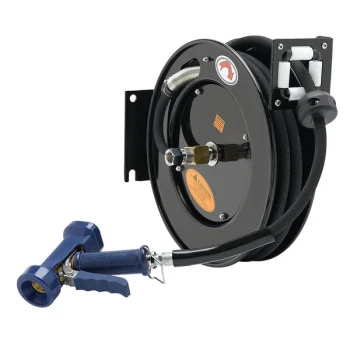 Equip by T&S 5HR-232-12-A 35' Open Hose Reel with Front Trigger Spray Valve and Reducing Adapter