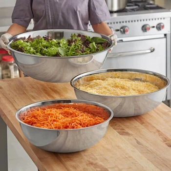 Choice Heavy Weight Stainless Steel Mixing Bowl Set - XL - 3/Set