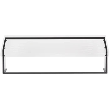 Carlisle 917203 73 1/4" x 12 1/4" x 13 1/4" Black Standard Single Sneeze Guard for Five Star Buffet Bars