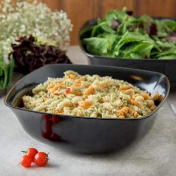 Carlisle 3336003 5 Qt. Black Flared Displayware Bowl - 4/Case