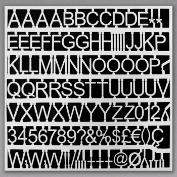 MasterVision CAR1002 1" White Plastic Letters, Numbers, and Symbols Set - 270 Characters