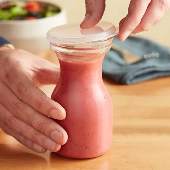 Choice 8.5 oz. Polycarbonate Carafe with Flat Lid - 12/Case