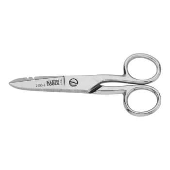 Klein Tools Nickel-Plated Steel Electrician's Scissors 2100-7