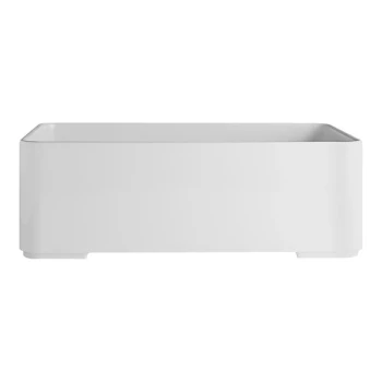 Creations Oasis from Steelite International 10 1/2" x 7 1/8" White Rectangular Melamine Bento Box - 6/Case