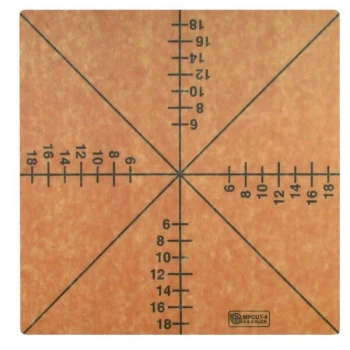 American Metalcraft MPCUT4 20 inch x 20 inch x 1/4 inch Compressed Wood Pizza Slice Cutting Guide, 4/8 Slice