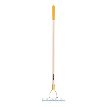 True Temper 15" Adjustable Thatch Rake with Hardwood Handle and Cushion End Grip 2914000