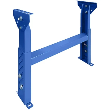 Lavex 18" Medium-Duty Conveyor Support with 18 1/4"-24 1/4" Adjustable Height for WSS3, WSC, RS19, and RC14 Models - 1500 lb. Capacity