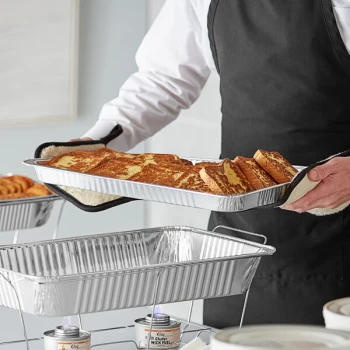 Choice Full Size Foil Steam Table Pan Shallow 1 11/16" Depth - 10/Pack