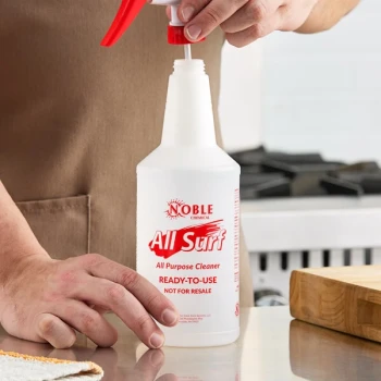 32 oz. Labeled Bottle for Noble All Surf All Purpose Cleaner