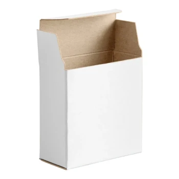 Lavex 2 1/2" x 2 1/2" x 4" White Reverse Tuck Carton - 500/Case