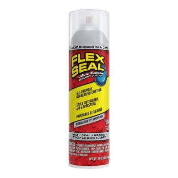 Flex Seal 14 oz. Clear Liquid Rubber Sealant Coating Spray FSCL20 - 6/Case