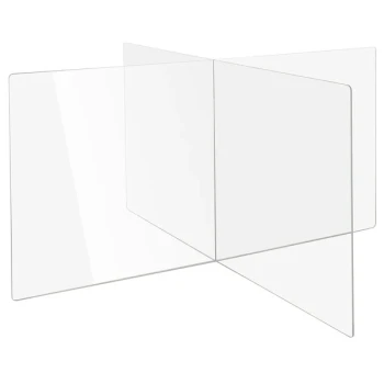 Bon Chef 90178-4 45" x 27" x 23 3/4" Clear Acrylic 4-Way Tabletop Divider