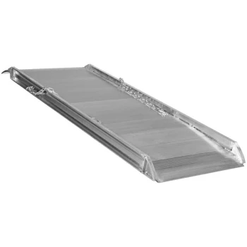 Vestil 72" x 28" Silver Aluminum Overlapping Walk Ramp AWR-28-6A - 2,800 lb. Capacity