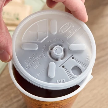 Dart 16FTLS Translucent Lift'N'Lock Lid with Straw Slot - 1,000/Case