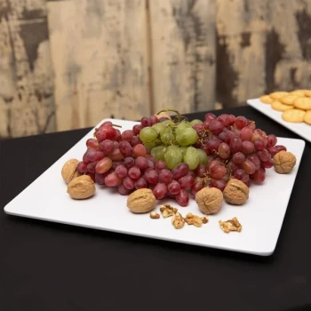 American Metalcraft MEL1414 Endurance 14 3/8" Square Flat Melamine Platter