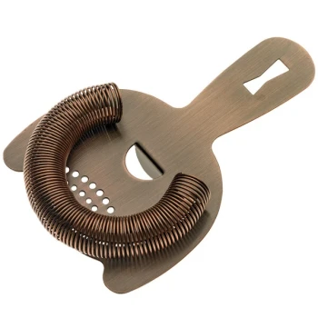 Barfly® M37026ACP Heavy-Duty 6" Antique Copper-Plated Hawthorne Strainer
