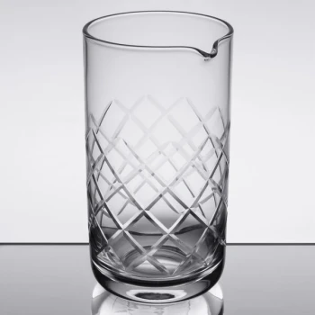 American Metalcraft MGD25 25 oz. Diamond Cut Mixing Glass