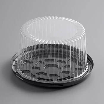 Choice 7" High Dome Cake Display Container with Clear Dome Lid - 100/Case