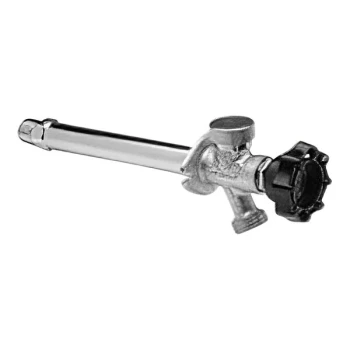 Zurn Elkay 1/2" Polished Chrome Brass Non-Freeze Anti-Siphon Exposed Wall Faucet with 6" Insert Z1345-06