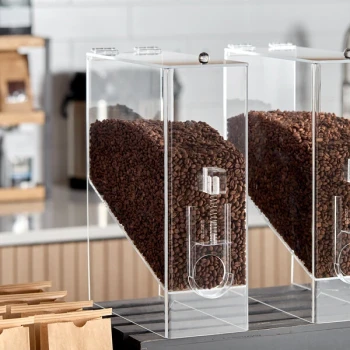 Choice 9 lb. Acrylic Dry Food / Coffee Bean Dispenser